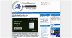 Desktop Screenshot of europabloggen.no